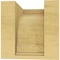 Ekena Millwork 6"W x 6"D x 6"H Wide Warren Rough Cedar Woodgrain TimberThane Corbel, Primed Tan CORUR06X06X06WARRCPR - alternate 2